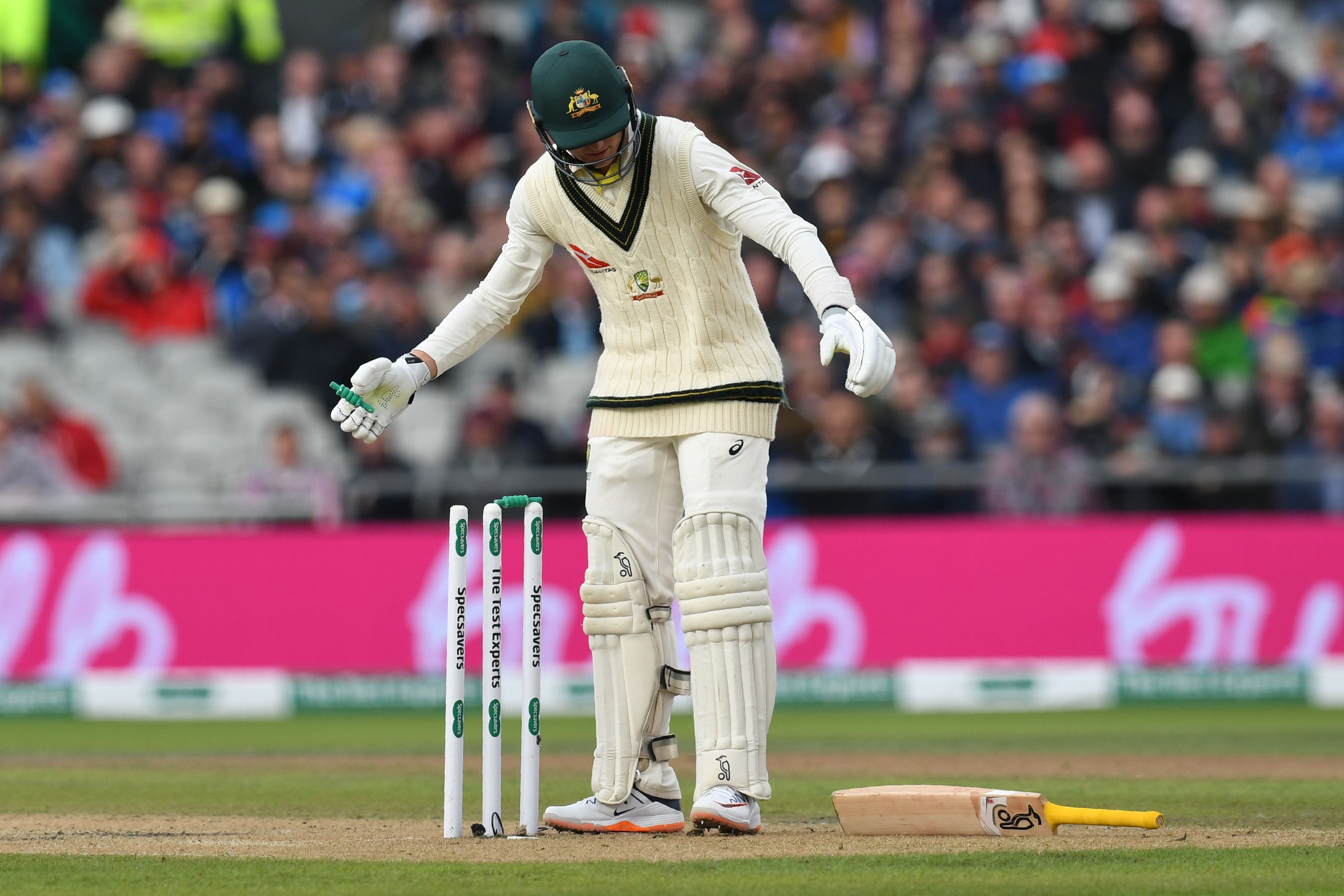 Cold, blustery wind and stray chips packets don’t faze Marnus Labuschagne