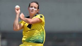 Megan Schutt first woman to take two international hat-tricks