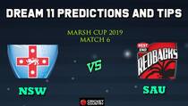 Dream11 Team New South Wales vs South Australia, Match 6 Marsh One-Day Cup 2019 Australian ODD – Cricket Prediction Tips For Today’s Match NSW vs SAU at Brisbane