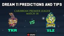 Dream11 Team Trinbago Knight Riders vs St Lucia Zouks Match 18 Caribbean Premier League 2019 – Cricket Prediction Tips For Today’s T20 Match TKR vs SLZ at St Lucia
