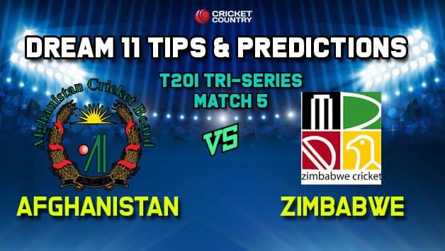 AFGH vs ZIM Dream11 Team Afghanistan vs Zimbabwe, Match 5, T20I Tri-series– Cricket Prediction Tips For Today’s Match AFGH vs ZIM at Chattogram