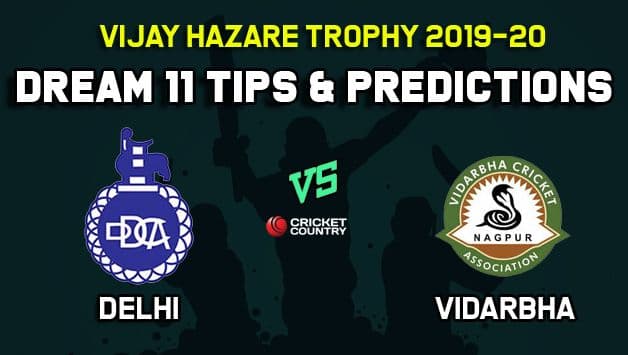 Dream11 Team Delhi Vs Vidarbha, Round 1, Elite Group B Vijay Hazare ...