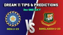 IN-U23 vs BN-U23 Dream11 Team India U-23 vs Bangladesh U-23, 3rd One-Day– Cricket Prediction Tips For Today’s match at Lucknow