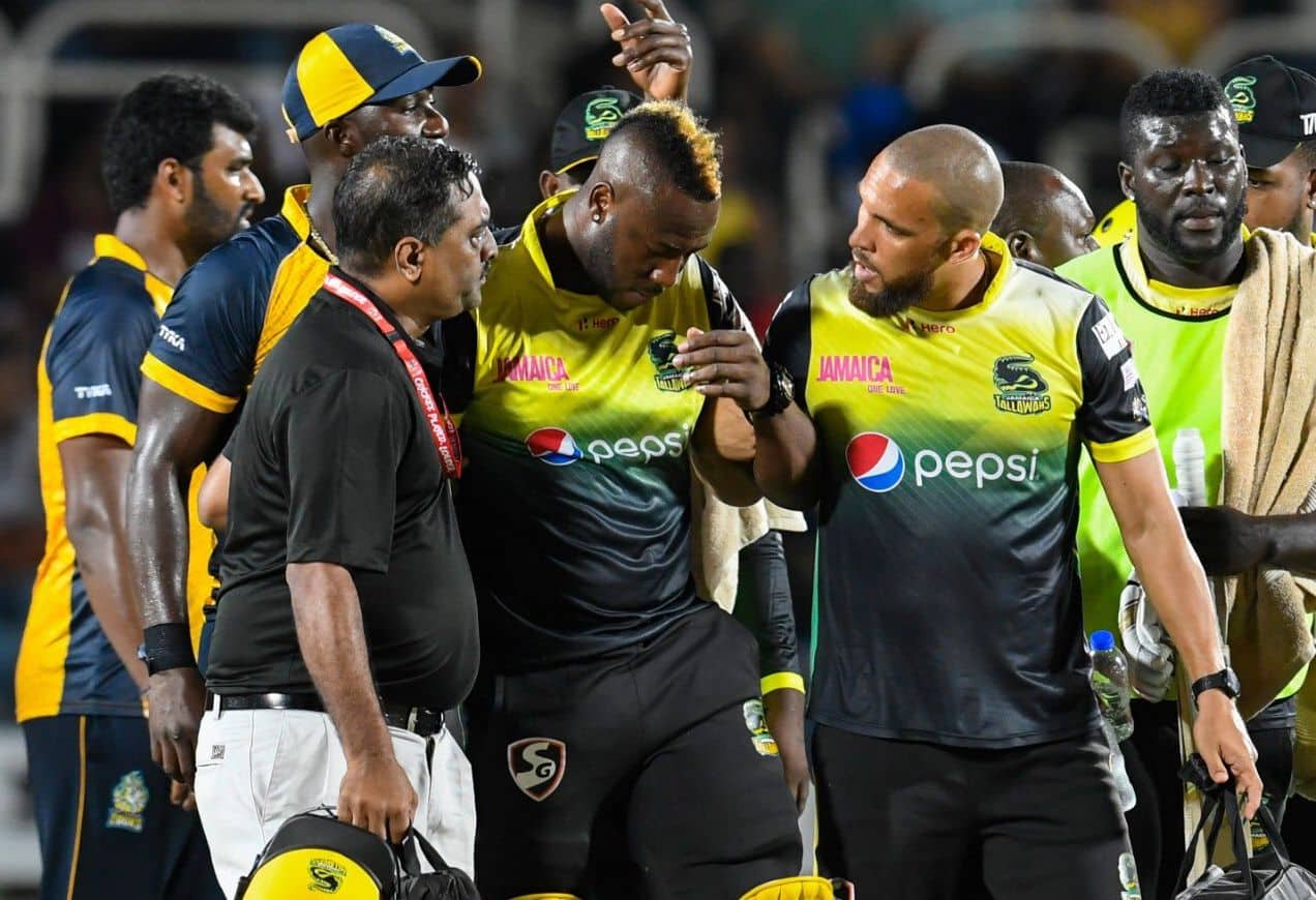 CPL 2019: Injury scare for Andre Russell after being hit on the head