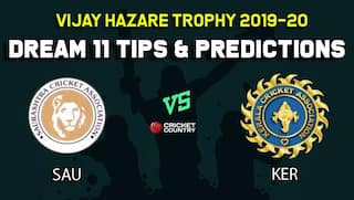 Dream11 Team Saurashtra vs Kerala, Round 3, Elite Group A Vijay Hazare Trophy 2019 VHT ODD – Cricket Prediction Tips For Today’s Match SAU vs KER at Bangalore