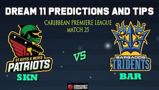 Dream11 Team St Kitts and Nevis Patriots vs Barbados Tridents Match 25 Caribbean Premier League 2019 – Cricket Prediction Tips For Today’s T20 Match SKN vs BAR at Barbados