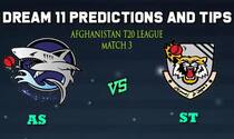 Dream11 Team Amo Sharks vs Speen Ghar Tigers Match 3 Afghanistan T20 League 2019 – Cricket Prediction Tips For Today’s T20 Match AS vs ST at Kabul