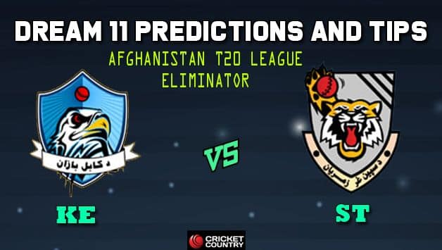 Dream11 Team Kabul Eagles vs Speen Ghar Tigers Eliminator Afghanistan T20 League 2019 – Cricket Prediction Tips For Today’s T20 Match KE vs ST at Kabul