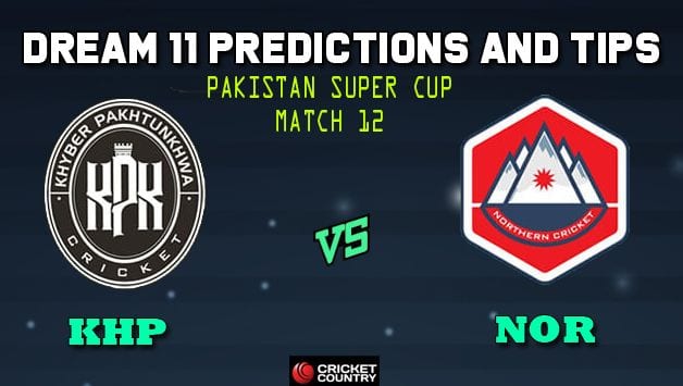 Dream11 Team Khyber Pakhtunkhwa vs Northern Pakistan T20 Cup National T20 Cup, 2019 – Cricket Prediction Tips For Today’s T20 Match 12 KHP vs NOR at Faisalabad