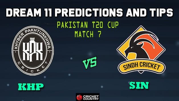 Dream11 Team Khyber Pakhtunkhwa vs Sindh Pakistan T20 Cup National T20 Cup, 2019 – Cricket Prediction Tips For Today’s T20 Match 7 KHP vs SIN at Faisalabad