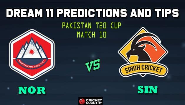 Dream11 Team Northern vs Sindh Pakistan T20 Cup National T20 Cup, 2019 – Cricket Prediction Tips For Today’s T20 Match 10 NOR vs SIN at Faisalabad