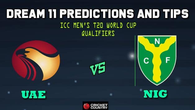 Dream11 Team UAE vs Nigeria ICC Men’s T20 World Cup Qualifiers – Cricket Prediction Tips For Today’s T20 Match 28 Group B UAE vs NIG at Abu Dhabi