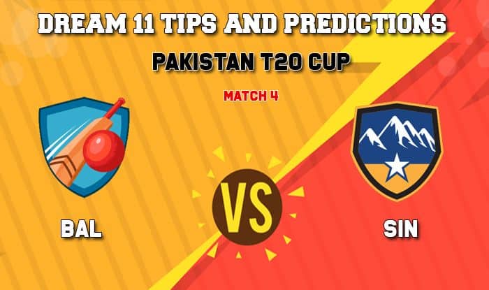 Dream11 Team Balochistan vs Sindh Pakistan T20 Cup National T20 Cup, 2019 – Cricket Prediction Tips For Today’s T20 Match 4 BAL vs SIN at Faisalabad