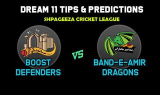 Dream11 Team Boost Defenders vs Band-e-Amir Dragons Match 15 Shpageeza Cricket League 2019 – Cricket Prediction Tips For Today’s T20 Match BOD vs BD at Alokozay Kabul International Cricket Ground