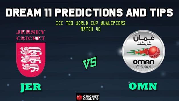 Dream11 Team Jersey vs Oman ICC Men’s T20 World Cup Qualifiers – Cricket Prediction Tips For Today’s T20 Match 40 Group B JER vs OMN at Abu Dhabi