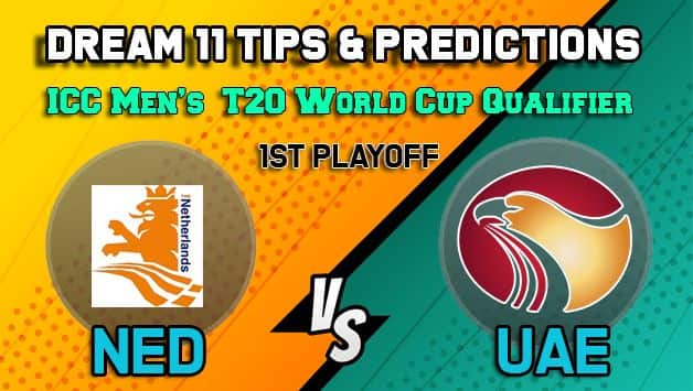 Dream11 Team Netherlands vs United Arab Emirates ICC Men’s T20 World Cup Qualifier 2019 – Cricket Prediction Tips For Today’s T20 1st Playoff NED vs UAE at Dubai October 29