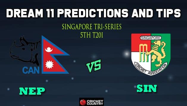 NEP vs SIN Dream11 Team Nepal vs Singapore, 5th T20I, Singapore Twenty20 Tri-Series 2019 – Cricket Prediction Tips For Today’s Match NEP vs SIN at Singapore