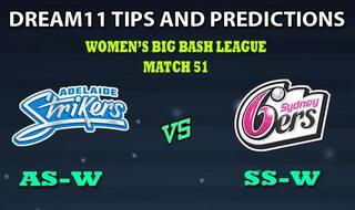 Adelaide Strikers Women vs Sydney Sixers Women Dream11 Team Prediction Women’s Big Bash League 2019: Captain And Vice-Captain, Fantasy Cricket Tips MR-W vs MS-W Match 51 at Hurstville Oval, Sydney 8:30 AM IST