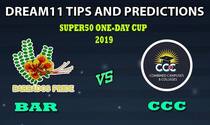 Barbados vs Combined Campuses And Colleges Dream11 Team Prediction Super50 Cup 2019: Captain And Vice-Captain, Fantasy Cricket Tips BAR vs CCC Group A Match at Warner Park, Basseterre, St Kitts 11:00 PM IST