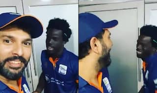 Yuvraj Singh in Splits After T10 League Teammate Chadwick Walton Speaks Punjabi