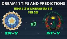 India U19 vs Afghanistan U19 Dream11 Team Prediction Afghanistan Under-19s tour of India 2019/20: Captain And Vice-Captain, Fantasy Cricket Tips IN-Y VS AF-Y 5th ODI at Ekana Stadium, Lucknow 9:00 AM IST