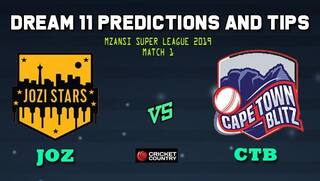 Jozi Stars vs Cape Town Blitz Dream11 Team Prediction Mzansi Super League: Captain And Vice-Captain, Fantasy Cricket Tips JOZ vs CTB 1st ODI Match at New Wanderers Stadium, Johannesburg 9.00 PM IST