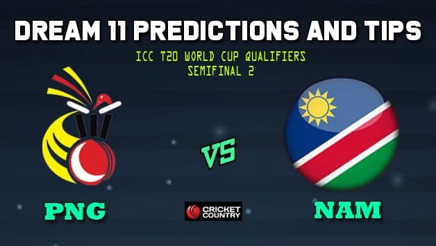 Dream11 Team Papua New Guinea vs Namibia ICC Men’s T20 World Cup Qualifiers – Cricket Prediction Tips For Today’s T20 Semifinal 2 IRE vs NED at Dubai