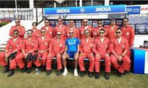 Ind v ban indian cricketers meet air force pilots ahead of 3rd t20