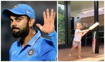 David warners little daughter indi rae wants to be virat kohli