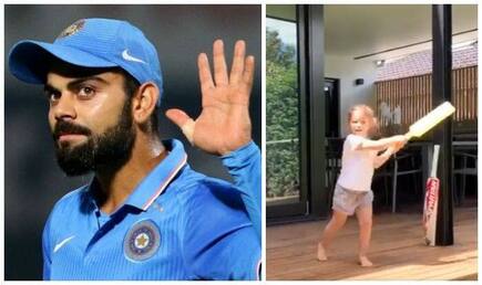David warners little daughter indi rae wants to be virat kohli