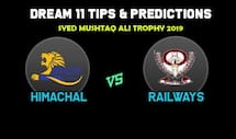 Dream11 Team Prediction Himachal Pradesh vs Railways : Captain And Vice Captain For Today Group C, Syd Mushtaq Ali Trophy 2019 Between HIM vs RAI at  Sector 16 Stadium, Chandigarh 1:00 PM IST November 18