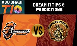 Dream11 Team Prediction Maratha Arabians vs Northern Warriors : Captain And Vice Captain For Today Match 1, Abu Dhabi T10 Premier League Between MAR vs NOR at  Sheikh Zayed Stadium in Abu Dhabi. 6:00 PM IST November 15