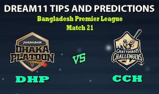 DHP vs CCH Dream11 Team Prediction Bangladesh Premier League: Captain And Vice-Captain, Fantasy Cricket Tips Dhaka Platoon vs Chattogram Challengers Match 21 at Shere Bangla National Stadium, Dhaka 1:30 PM IST