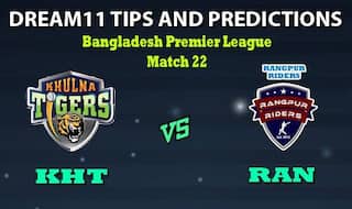 KHT vs RAN Dream11 Team Prediction Bangladesh Premier League: Captain And Vice-Captain, Fantasy Cricket Tips Khulna Tigers vs Rangpur Rangers Match 22 at Shere Bangla National Stadium, Dhaka 6:30 PM IST