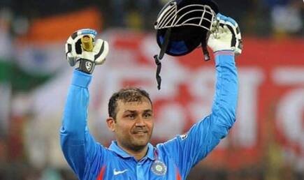 Indvwi onthisday in 2011 virender sehwag smashed the second double century in mens odis