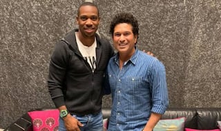 Yohan blakes fan boy moment with sachin tendulkar