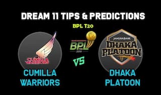 Dream11 Team Prediction Cumilla Warriors vs Dhaka Platoon: Captain And Vice Captain For Today BPL T20 BPL 2019-20 Match 17 CUW vs DHP at Sharjah Cricket Stadium 1:30 PM IST December 23