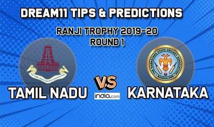 TN vs KAR Dream11 Tamil Nadu vs Karnataka, Round 1, Ranji Trophy 2019-20 – Cricket Prediction Tips For Today’s Match TN vs KAR at NPR College Ground in Dindigul December 9