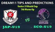 JPN-U19 vs SCO-U19 Dream11 Team Prediction Under 19 World Cup 2020: Captain And Vice-Captain, Fantasy Cricket Tips Japan U19 vs Scotland U19 7th Warm-up Match at Rice Field, St. John’s College, Johannesburg 1:30 PM IST