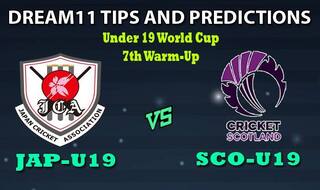 JPN-U19 vs SCO-U19 Dream11 Team Prediction Under 19 World Cup 2020: Captain And Vice-Captain, Fantasy Cricket Tips Japan U19 vs Scotland U19 7th Warm-up Match at Rice Field, St. John’s College, Johannesburg 1:30 PM IST