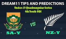 SA-Y vs NZ-Y Dream11 Team Prediction Quadrangular U19 Series 2020: Captain And Vice-Captain, Fantasy Cricket Tips South Africa Under 19 vs New Zealand Under 19 4th Youth ODI at Chatsworth Stadium, Durban 1:00 PM IST