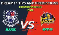 AUK vs OTG Dream11 Team Prediction, Ford Trophy 2019-20, Final: Captain And Vice-Captain, Fantasy Cricket Tips Auckland vs Otago at Eden Park Outer Oval, Auckland 3:30 AM IST