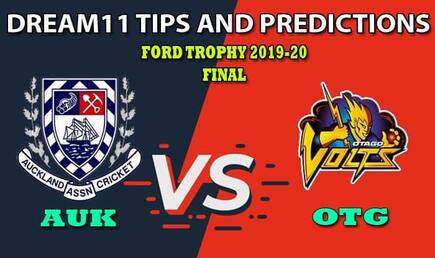 AUK vs OTG Dream11 Team Prediction, Ford Trophy 2019-20, Final: Captain And Vice-Captain, Fantasy Cricket Tips Auckland vs Otago at Eden Park Outer Oval, Auckland 3:30 AM IST