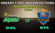 DOL vs KTS Dream11 Team Prediction Momentum One-Day Cup 2020: Captain And Vice-Captain, Fantasy Cricket Tips Dolphins vs Knights Match 2 at Kingsmead, Durban 1:30 PM IST
