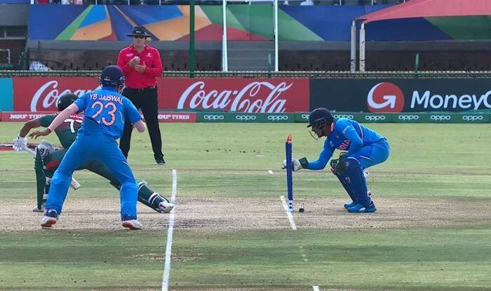 U19 World Cup Final: India Wicket-keeper Dhruv Jurel’s Quick Stumping