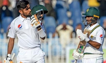 1st Test: Babar Azam, Shan Masood Hit Centuries to Put Pakistan on Top on Day 2