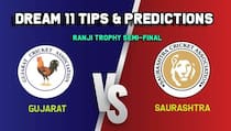 Dream11 Team Prediction GUJ vs SAU, Ranji Trophy, Semi-Final: Captain And Vice-Captain, Fantasy Cricket Tips Gujarat vs Saurashtra Rajkot 9:30 AM IST