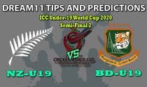 NZ-U19 vs BD-U19 Dream11 Team Prediction ICC U19 World Cup 2020: Captain And Vice-Captain, Fantasy Cricket Tips New Zealand U19 vs Bangladesh U19 Semifinal 2 at Senwes Park, Potchefstroom 1:30 PM IST