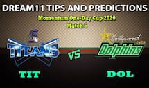 TIT vs DOL Dream11 Team Prediction Momentum One Day Cup 2020: Captain And Vice-Captain, Fantasy Cricket Tips Titans vs Dolphins Match 6 at SuperSport Park, Centurion 5:00 PM IST