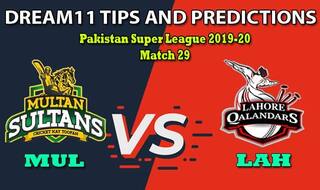 MUL vs LAH Dream11 Team Prediction, PSL, Pakistan Super League 2020, Match 29: Captain And Vice-Captain, Fantasy Cricket Tips Multan Sultans vs Lahore Qalandars at Gaddafi Stadium, Lahore 2:30 PM IST